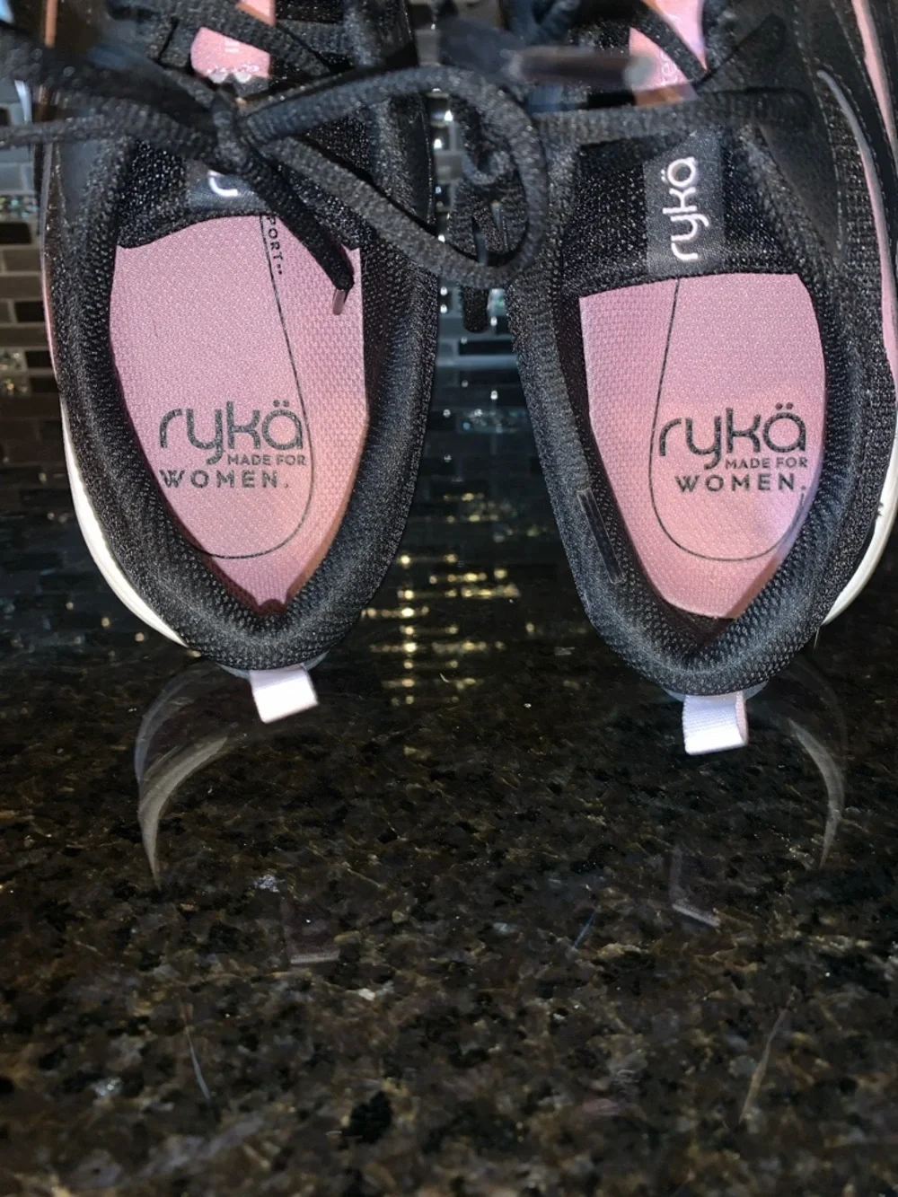 Ryka Black and Pink Women's Athletic Sneakers - Picture 6 of 6